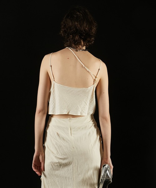 PRANK PROJECT（プランクプロジェクト）の「【Pre-Order】サテンシャツ&キャミ / Satin Shirt & Cami（シャツ/ブラウス・レディース・ホワイト/マルチ/ブラック・FREE）」の13枚目の写真