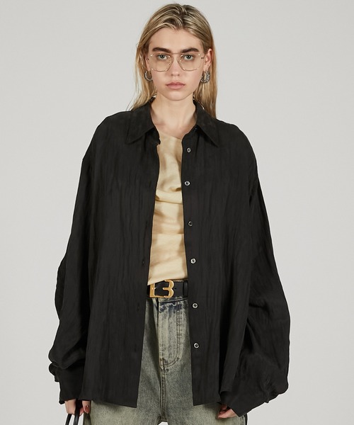 Pre-Order】サテンシャツ&キャミ / Satin Shirt & Cami（シャツ