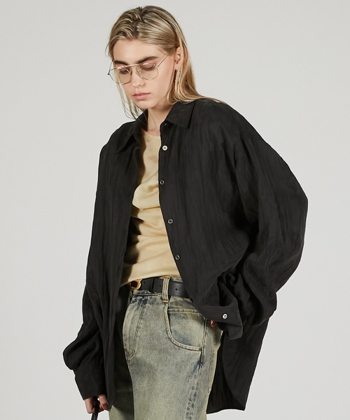 サテンシャツ&キャミ / Satin Shirt & Cami（シャツ/ブラウス