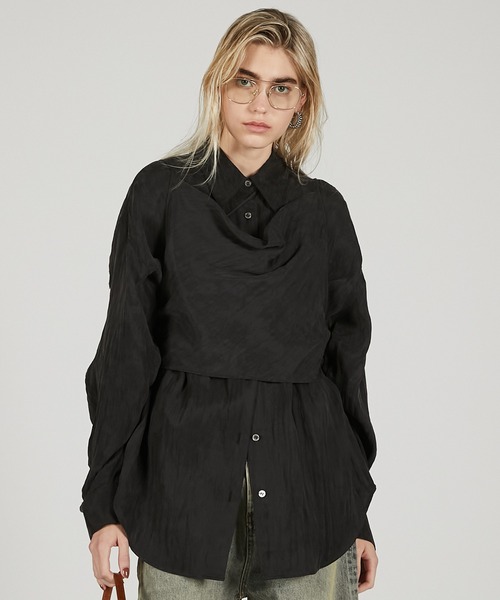 Pre-Order】サテンシャツ&キャミ / Satin Shirt & Cami（シャツ