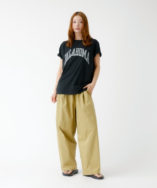 Rouge vif la cle（ルージュヴィフラクレ）の「【Le Melange/ル・メランジュ】ストレッチイージーパンツ/機能性【WEB限定】（その他パンツ・レディース・ピンク/キャメル/ブラック・フリー）」の7枚目の写真