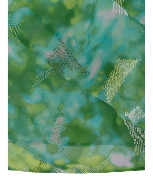 Ameri(アメリ)の「BLUR SCENERY SPIRAL SKIRT(スカート・レディース・グリーン/レッド/ブルー・SMALL/MEDIUM)」の19枚目の写真