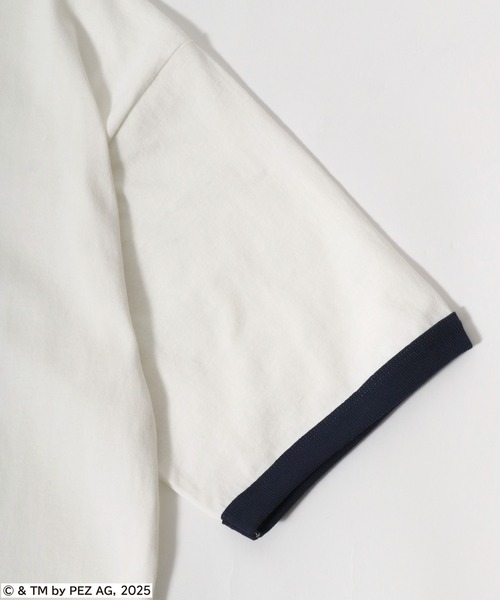 MARUKAWA（マルカワ）の「PEZ/ペッツ オーバーサイズ レトロキャラクター ワンポイント刺繍 バックプリント ラグラン リンガー 半袖Tシャツ レディース メンズ（Tシャツ/カットソー・レディース・モカ/ホワイト系その他/グレー系その他/ブルー系その他/チャコール/ブルー系その他2/ホワイト/ネイビー・M/L/LL）」の22枚目の写真