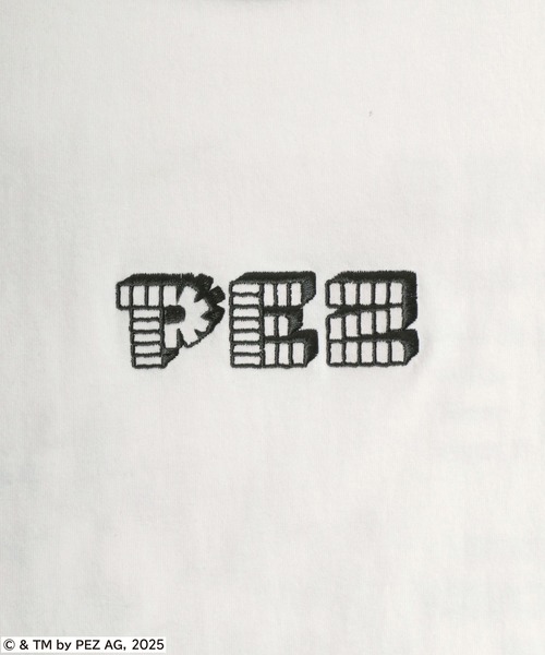 MARUKAWA（マルカワ）の「PEZ/ペッツ オーバーサイズ レトロキャラクター ワンポイント刺繍 バックプリント ラグラン リンガー 半袖Tシャツ レディース メンズ（Tシャツ/カットソー・レディース・モカ/ホワイト系その他/グレー系その他/ブルー系その他/チャコール/ブルー系その他2/ホワイト/ネイビー・M/L/LL）」の20枚目の写真