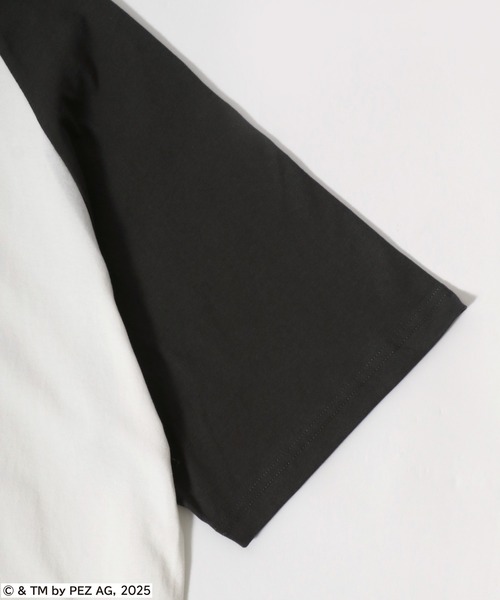 MARUKAWA（マルカワ）の「PEZ/ペッツ オーバーサイズ レトロキャラクター ワンポイント刺繍 バックプリント ラグラン リンガー 半袖Tシャツ レディース メンズ（Tシャツ/カットソー・レディース・モカ/ホワイト系その他/グレー系その他/ブルー系その他/チャコール/ブルー系その他2/ホワイト/ネイビー・M/L/LL）」の18枚目の写真