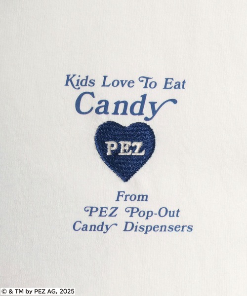 MARUKAWA（マルカワ）の「PEZ/ペッツ オーバーサイズ レトロキャラクター ワンポイント刺繍 バックプリント ラグラン リンガー 半袖Tシャツ レディース メンズ（Tシャツ/カットソー・レディース・モカ/ホワイト系その他/グレー系その他/ブルー系その他/チャコール/ブルー系その他2/ホワイト/ネイビー・M/L/LL）」の13枚目の写真