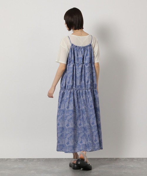 LAKOLE(ラコレ)の「2WAYリーフ柄キャミワンピース / 327684(ワンピース・レディース・チャコールグレー/ブルー/イエロー・FREE)」の10枚目の写真