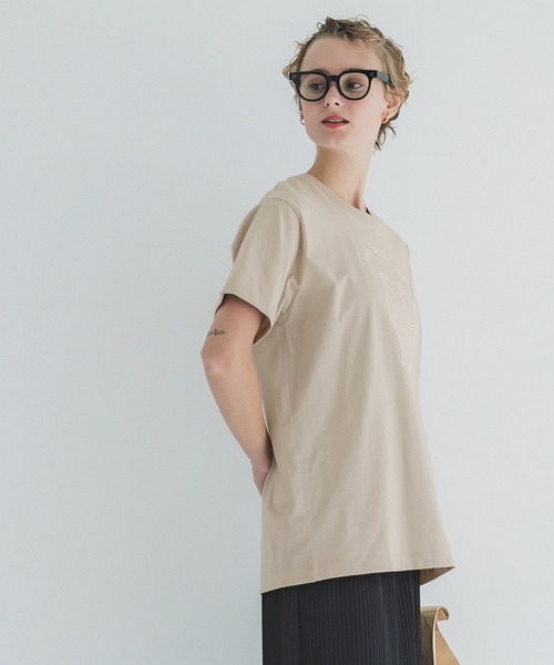 coca(coca)(コカ)の「ベアプリントTシャツ(Tシャツ/カットソー・メンズ・ベージュ/ブラック・XL/L/M)」の5枚目の写真