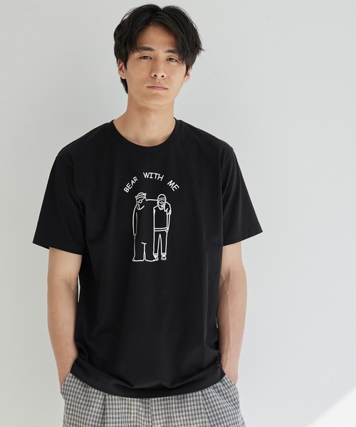 coca(coca)(コカ)の「ベアプリントTシャツ(Tシャツ/カットソー・メンズ・ベージュ/ブラック・XL/L/M)」の10枚目の写真