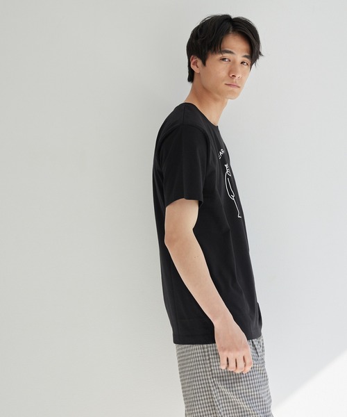 coca(coca)(コカ)の「ベアプリントTシャツ(Tシャツ/カットソー・メンズ・ベージュ/ブラック・XL/L/M)」の11枚目の写真