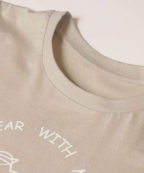 coca(coca)(コカ)の「ベアプリントTシャツ(Tシャツ/カットソー・メンズ・ベージュ/ブラック・XL/L/M)」の14枚目の写真