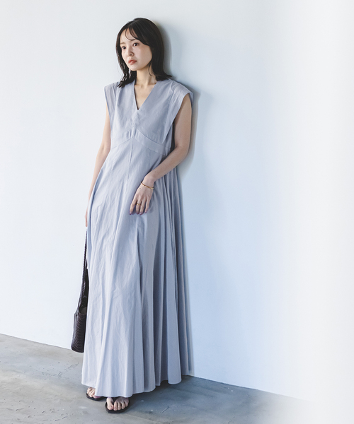 MARIHA 夏の月影のドレス　ノーブル別注　スモーキーブルー　マリハ NOBLE別注カラー》MARIHA/マリハ 夏の月のドレス（ワンピース