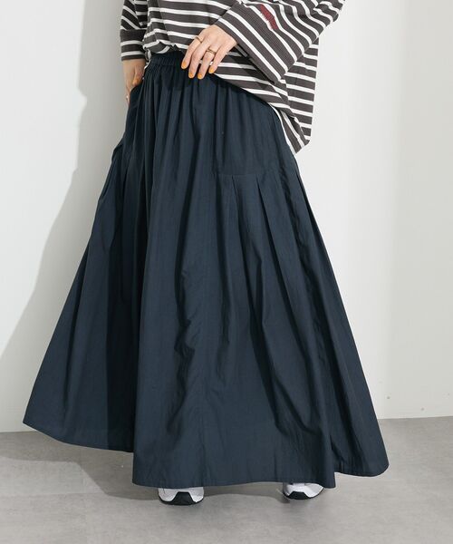 CRAFT STANDARD BOUTIQUE(クラフトスタンダードブティック)の「サイドタック切り替えスカート(スカート・レディース・グリーン/イエロー/ブルー/オレンジ/チャコールグレー/ホワイト・FREE)」の11枚目の写真