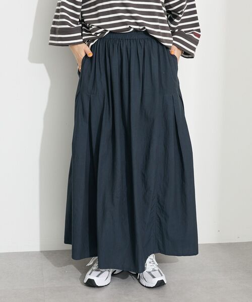 CRAFT STANDARD BOUTIQUE(クラフトスタンダードブティック)の「サイドタック切り替えスカート(スカート・レディース・グリーン/イエロー/ブルー/オレンジ/チャコールグレー/ホワイト・FREE)」の12枚目の写真