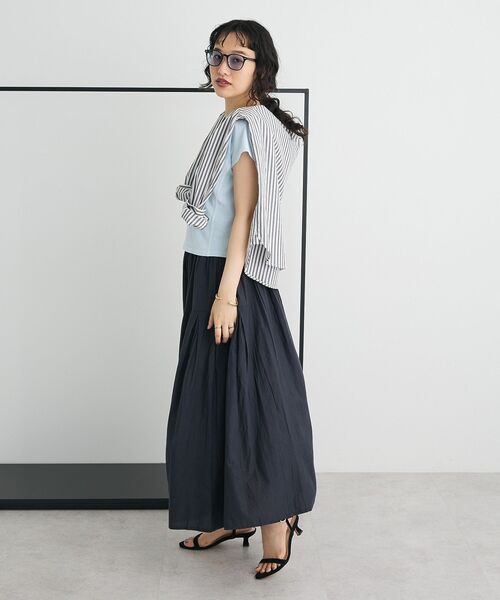 CRAFT STANDARD BOUTIQUE(クラフトスタンダードブティック)の「サイドタック切り替えスカート(スカート・レディース・グリーン/イエロー/ブルー/オレンジ/チャコールグレー/ホワイト・FREE)」の16枚目の写真