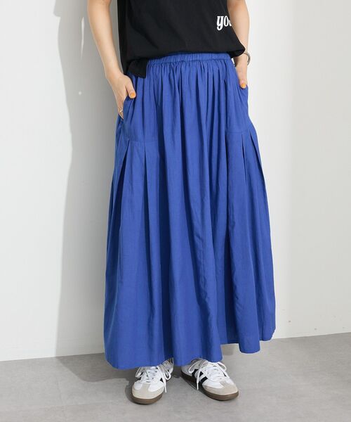 CRAFT STANDARD BOUTIQUE(クラフトスタンダードブティック)の「サイドタック切り替えスカート(スカート・レディース・グリーン/イエロー/ブルー/オレンジ/チャコールグレー/ホワイト・FREE)」の17枚目の写真