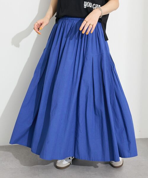 CRAFT STANDARD BOUTIQUE(クラフトスタンダードブティック)の「サイドタック切り替えスカート(スカート・レディース・グリーン/イエロー/ブルー/オレンジ/チャコールグレー/ホワイト・FREE)」の18枚目の写真