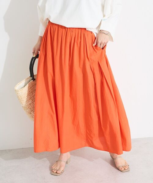 CRAFT STANDARD BOUTIQUE(クラフトスタンダードブティック)の「サイドタック切り替えスカート(スカート・レディース・グリーン/イエロー/ブルー/オレンジ/チャコールグレー/ホワイト・FREE)」の21枚目の写真