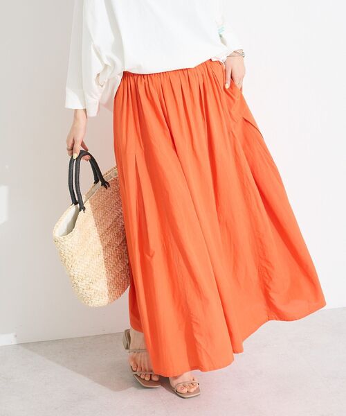 CRAFT STANDARD BOUTIQUE(クラフトスタンダードブティック)の「サイドタック切り替えスカート(スカート・レディース・グリーン/イエロー/ブルー/オレンジ/チャコールグレー/ホワイト・FREE)」の22枚目の写真