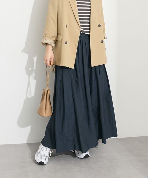 CRAFT STANDARD BOUTIQUE(クラフトスタンダードブティック)の「サイドタック切り替えスカート(スカート・レディース・グリーン/イエロー/ブルー/オレンジ/チャコールグレー/ホワイト・FREE)」の9枚目の写真