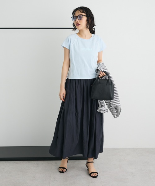 CRAFT STANDARD BOUTIQUE(クラフトスタンダードブティック)の「サイドタック切り替えスカート(スカート・レディース・グリーン/イエロー/ブルー/オレンジ/チャコールグレー/ホワイト・FREE)」の7枚目の写真