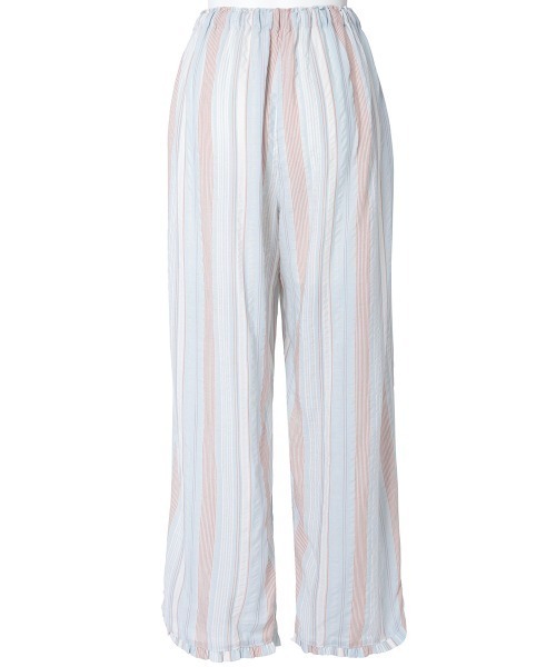 KID BLUE（キッドブルー）の「キッドブルー -２５ＣＲサッカーストライプ -7分袖パジャマ -KNBK555 -kidblue（ルームウェア/パジャマ・レディース・イエロー/ピンク/サックスブルー・M/L）」の8枚目の写真