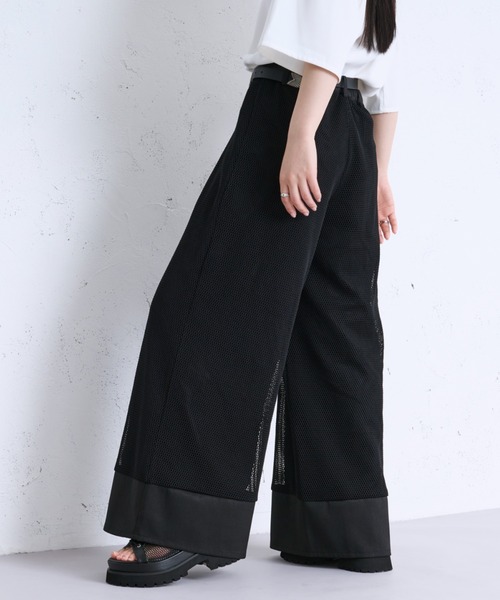 Ellno Loset（エルノロゼット）の「メッシュキリカエワイドバギーパンツ（その他パンツ・メンズ・グレー/ブラック・MEDIUM/LARGE/X-SMALL/SMALL）」の11枚目の写真