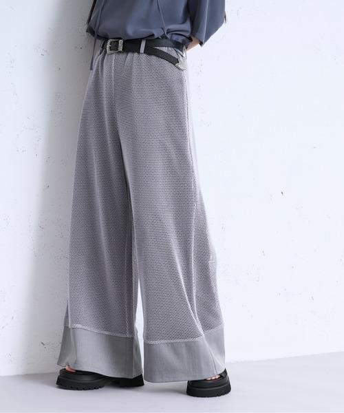 Ellno Loset（エルノロゼット）の「メッシュキリカエワイドバギーパンツ（その他パンツ・メンズ・グレー/ブラック・MEDIUM/LARGE/X-SMALL/SMALL）」の21枚目の写真