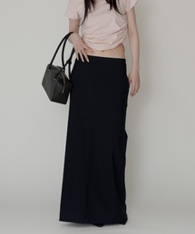 KINO THE KEI（キノザケイ）の「ローウエスト マキシ スカート KINO THE KEI（スカート）」