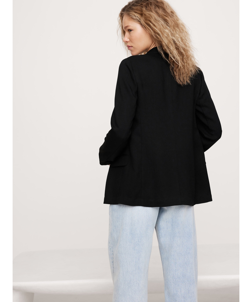 Banana Republic(バナナリパブリック)の「ドレープツイル ブレザージャケット(テーラードジャケット・レディース・ベージュ/ブラック・L/M/S/XS)」の7枚目の写真