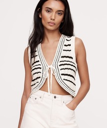 コットン クロシェ ベスト