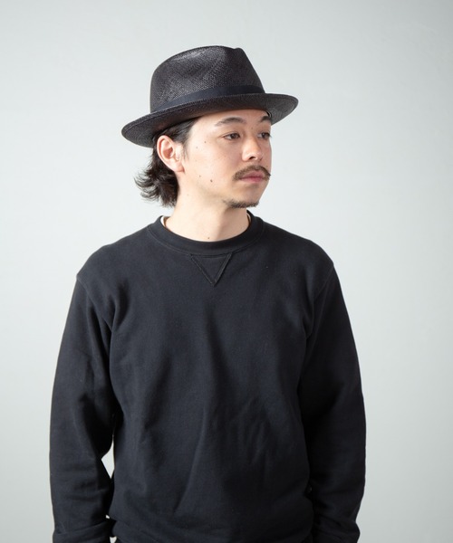 KNOX（ノックス）の「本パナマ石目　KMC（ハット・メンズ・ブラック/オフホワイト・60cm/58cm）」の21枚目の写真