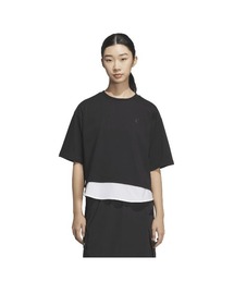 アディダス adidas レイヤード ルーズフィット半袖コットンTシャツ