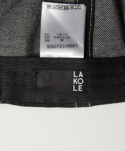 LAKOLE（ラコレ）の「デニム風ステッチキャップ / 325938（キャップ・メンズ・ブラック/ネイビー・9）」の13枚目の写真