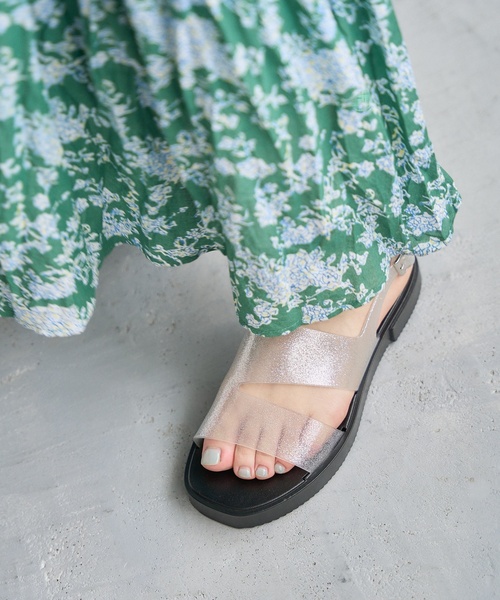 TEMPERATE（テンパレイト）の「TEMPERATE/テンパレイト HOLS SPARKLE（レインシューズ・レディース・ブラック/シルバー・36/38/40）」の6枚目の写真