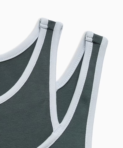 PUMA（プーマ）の「PUMA/プーマ DARE TO タンクトップ（タンクトップ・レディース・チャコールグレー/ライトピンク・M/S/L）」の6枚目の写真