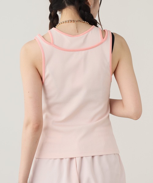 PUMA（プーマ）の「PUMA/プーマ DARE TO タンクトップ（タンクトップ・レディース・チャコールグレー/ライトピンク・M/S/L）」の12枚目の写真