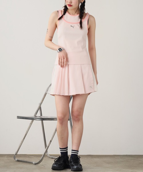 PUMA（プーマ）の「PUMA/プーマ DARE TO タンクトップ（タンクトップ・レディース・チャコールグレー/ライトピンク・M/S/L）」の10枚目の写真