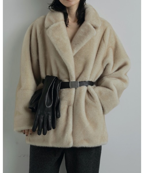 未使用anuke Ecofur Over Coat モカ 38 anuke (アンヌーク）Ecofur Over Coat モカ - メルカリ