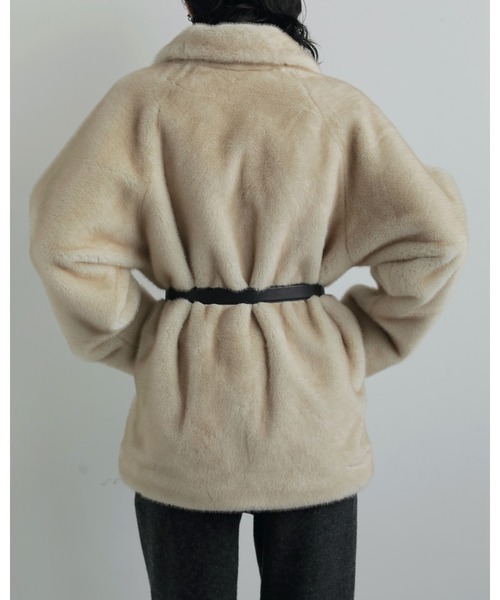 Eco Minkfur Jacket（テーラードジャケット）｜anuke（アンヌーク）の