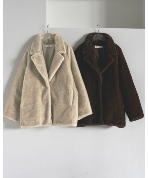 Eco Minkfur Jacket（テーラードジャケット）｜anuke（アンヌーク）の