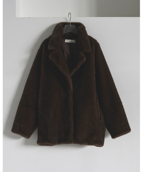 Eco Minkfur Jacket（テーラードジャケット）｜anuke（アンヌーク）の