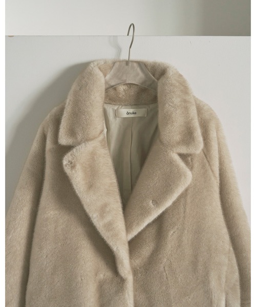 ジャケット・アウター anuke Eco Minkfur Jacket 38 anuke Eco Minkfur Jacket ブラウン 38 ànuke online store