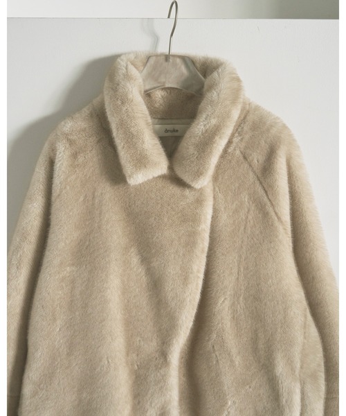さ*マ様 anuke Eco Minkfur Jacket アイボリー サイズ3 Eco Minkfur Jacket（テーラードジャケット）｜anuke（アンヌーク）の