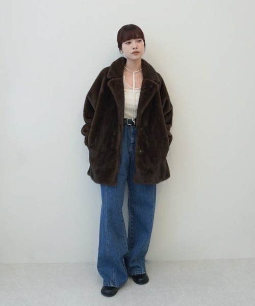 Eco Minkfur Jacket（テーラードジャケット）｜anuke（アンヌーク）の