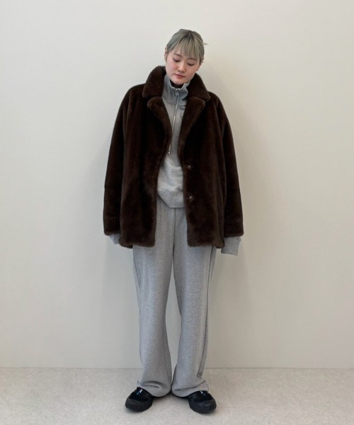Eco Minkfur Jacket（テーラードジャケット）｜anuke（アンヌーク）の