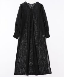 STYLEBLOCK | ブロックレースボリュームスリーブスリットワンピース(ワンピース)