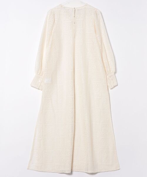 STYLEBLOCK(スタイルブロック)の「ブロックレースボリュームスリーブスリットワンピース(ワンピース・レディース・アイボリー/ブラック・M)」の3枚目の写真