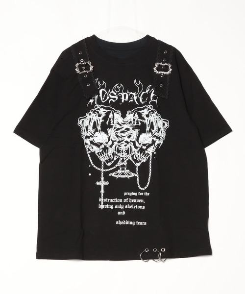 A'GEM/9 × .kom 『AOSPACE』 ツインスカル半袖Tシャツ（Tシャツ