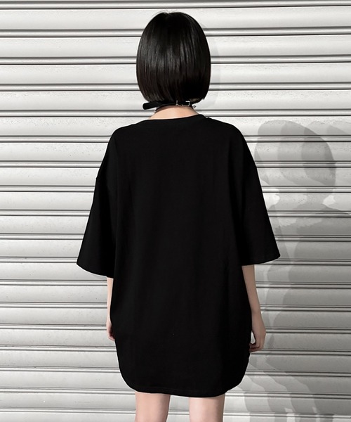 tシャツ A'GEM/9 × .kom 「AOSPACE」オフショルスカル半袖Tシャツ レディース A'GEM/9 × .kom 『AOSPACE』オフショルスカル半袖Tシャツ
